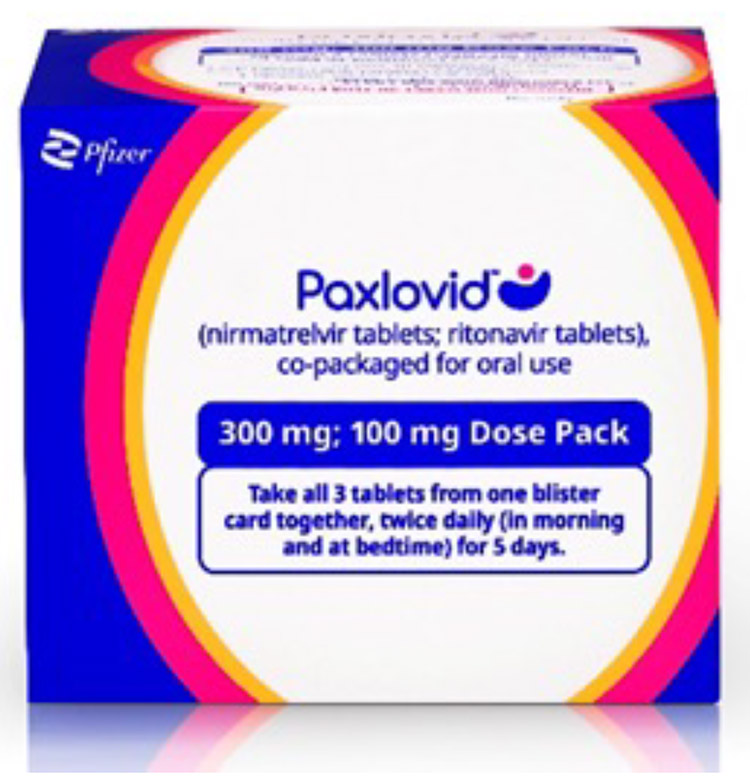 Paxlovid standard dose packaging