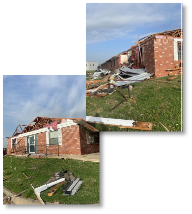 Images of the damage to the nursing home