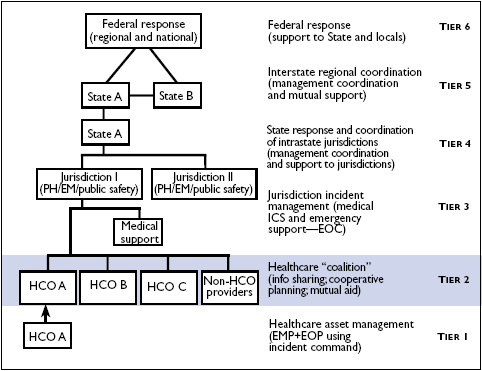 Image shows figure 1-2: MSCC Management Organization Strategy​'s​​ six-tier construct  with emphasis on Tier 2