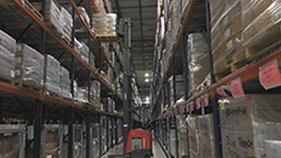 Stockpile distribution center