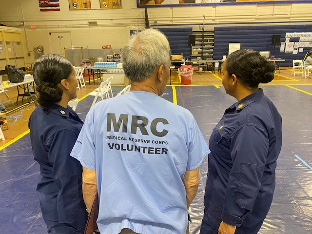 MRC Voluteers at a response facility
