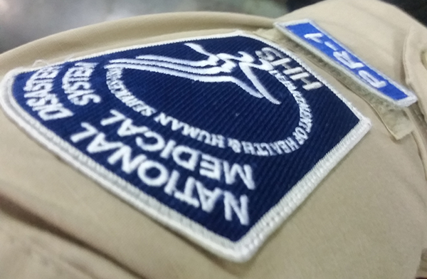 An image of the National Disaster Medical System uniform sleeve