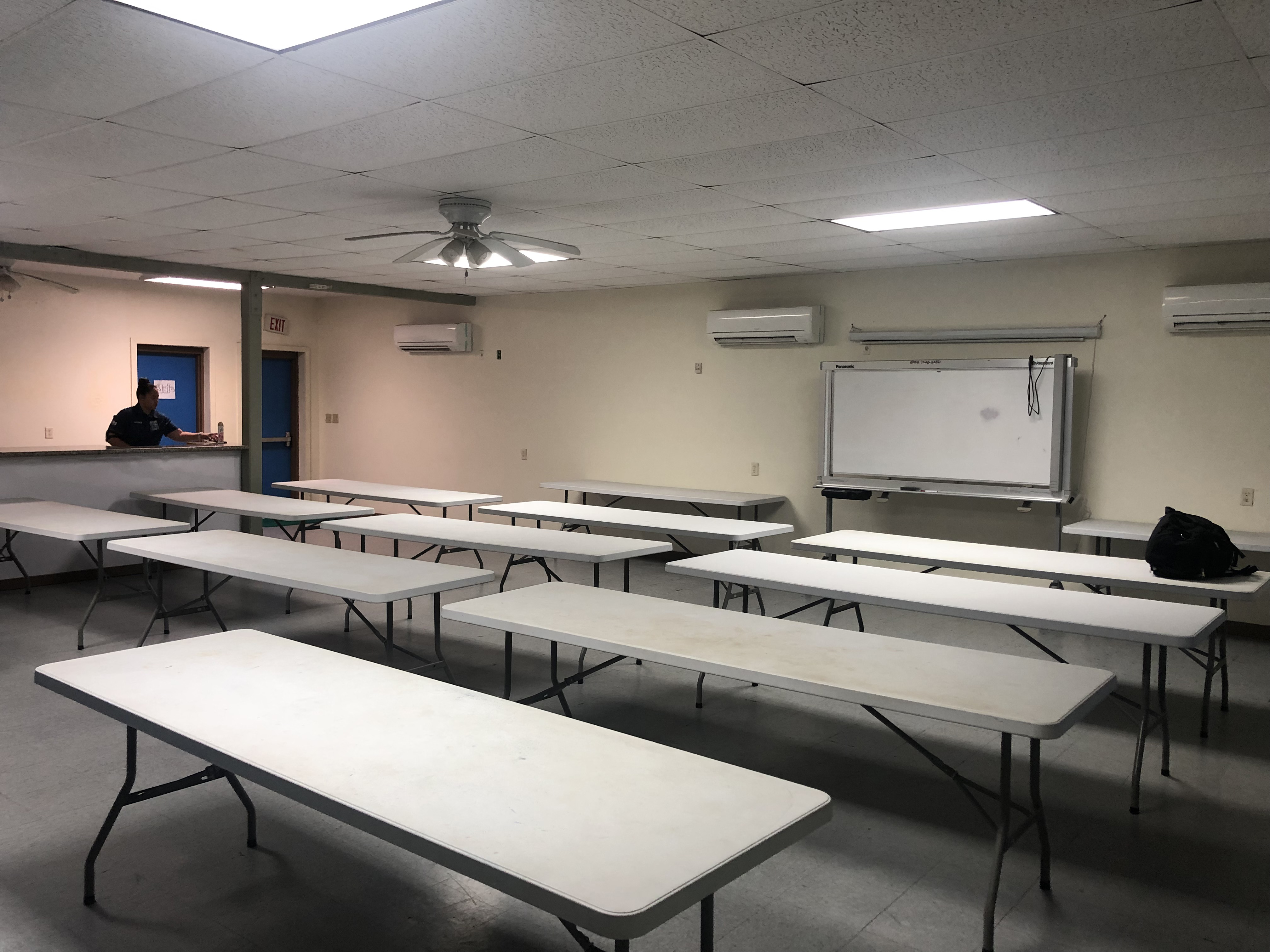 A classroom at the All-Hazard Training Facility.
